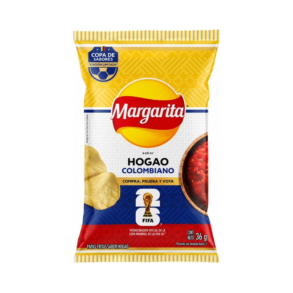 PAPAS MARGARITA SABOR A HOGAO COLOMBIANO 36g (1 unid)