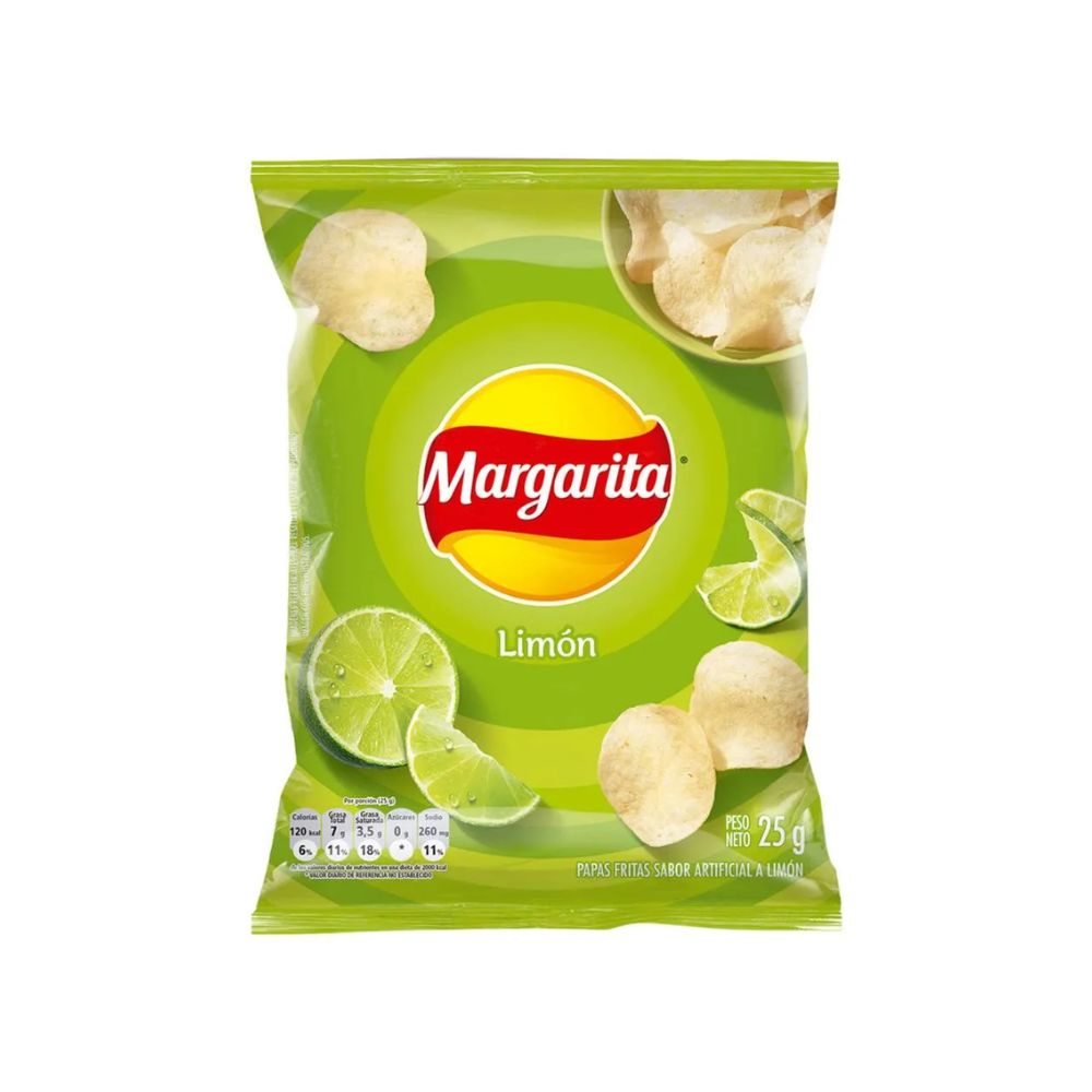 PAPA MARGARITA LIMON CLASICA 25G (1 PACK)