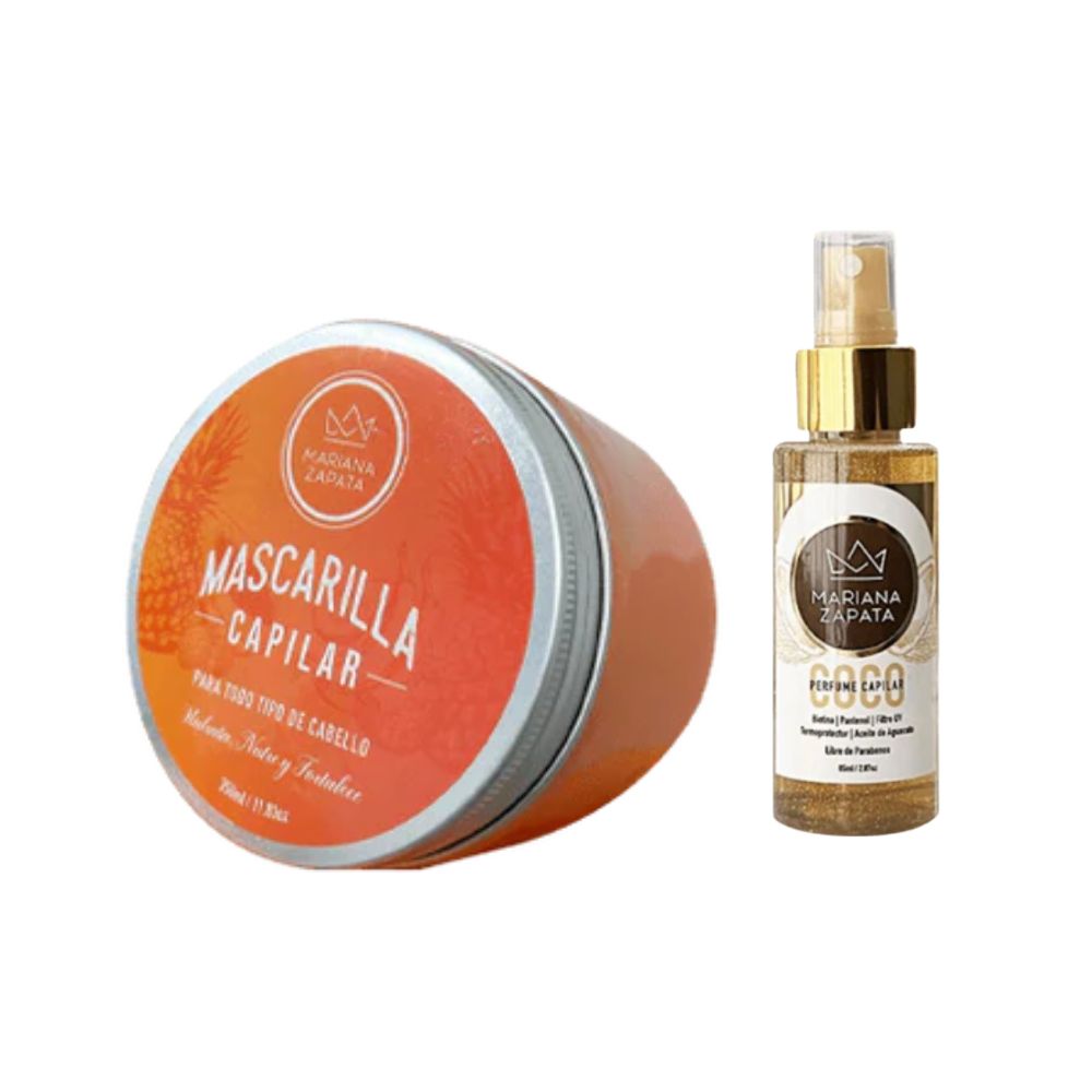 Mariana Zapata Mascarilla Capilar y Perfume de Coco (2 Pack)