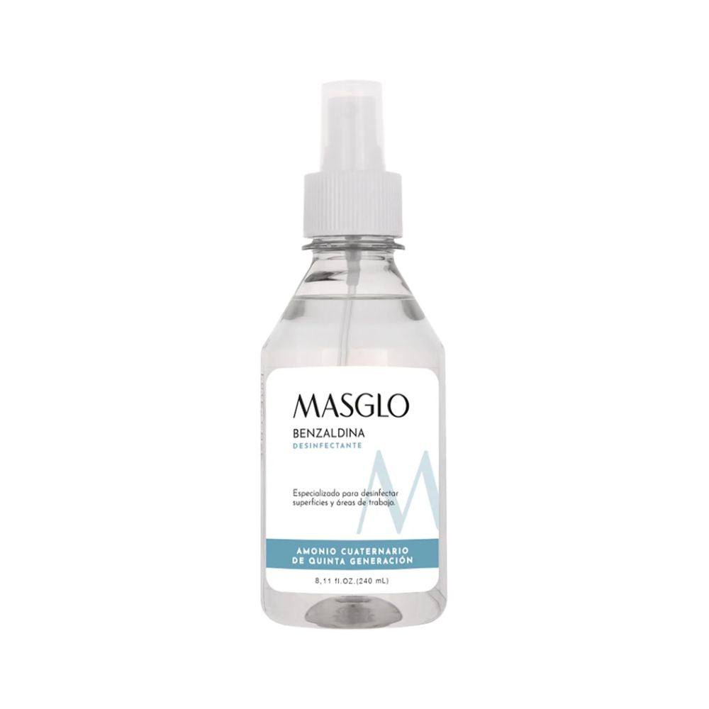 DESINFECTANTE DE ELEMENTOS MASGLO BENZALDINA 240 ML