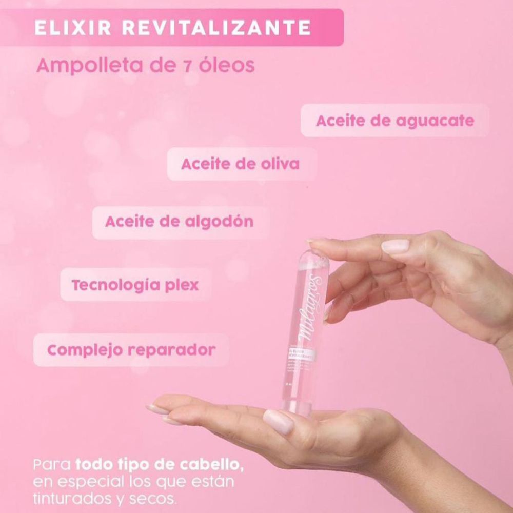 Milagros Tratamiento Capilar Rescate Instantaneo Ampolleta Elixir