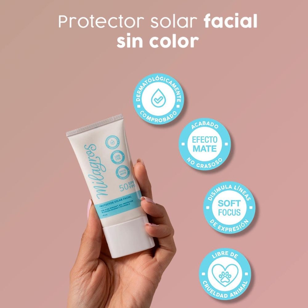 Milagros Protector Solar Sin Color 40ml (2 pack)