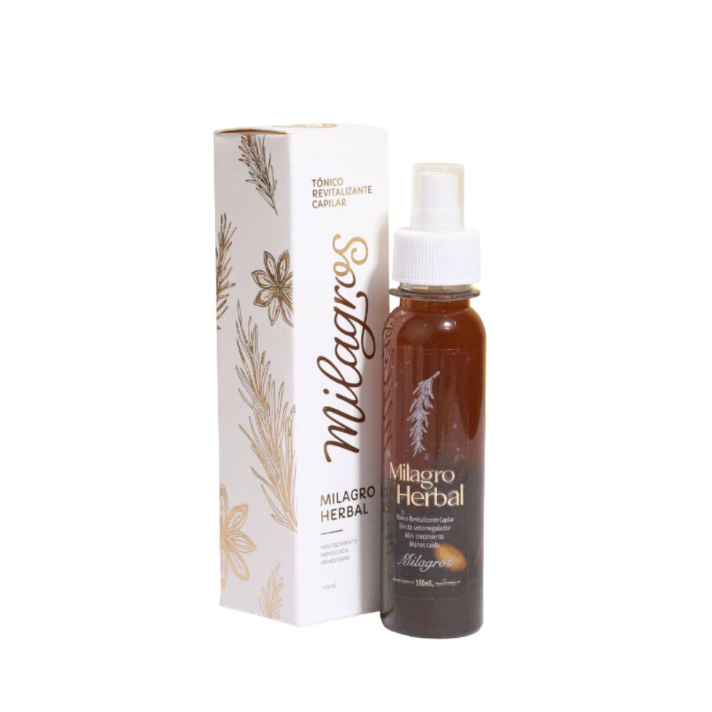 Milagros Shampoo herbal y Milagros tonico revitalizante capilar (2 pack)