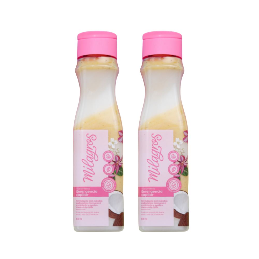 Milagros Tratamiento Emergencia Capilar Cabello estancado 500ml (2 pack)