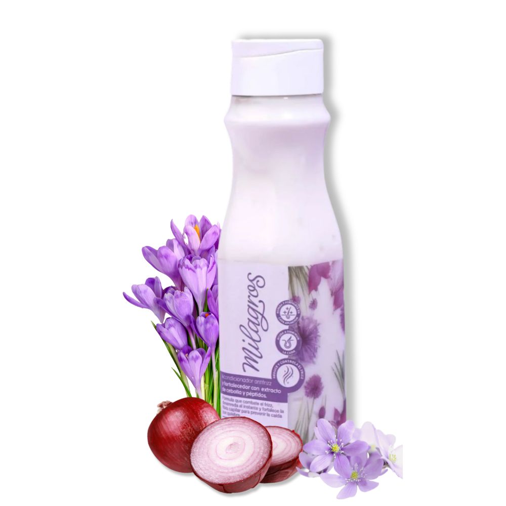 Milagros Shampoo con extracto de Cebolla kit de crecimiento (3 Pack) Shampoo milagros con extracto de Cebolla - Acondicionador Milagros con Extracto de Cebolla y Mascarilla Milagros con extracto de cebolla
