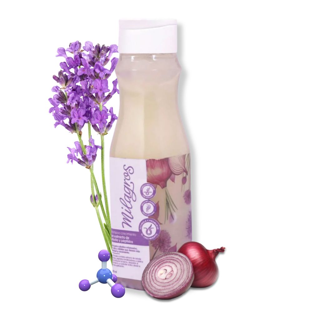 Milagros Shampoo con extracto de Cebolla kit de crecimiento (3 Pack) Shampoo milagros con extracto de Cebolla - Acondicionador Milagros con Extracto de Cebolla y Mascarilla Milagros con extracto de cebolla