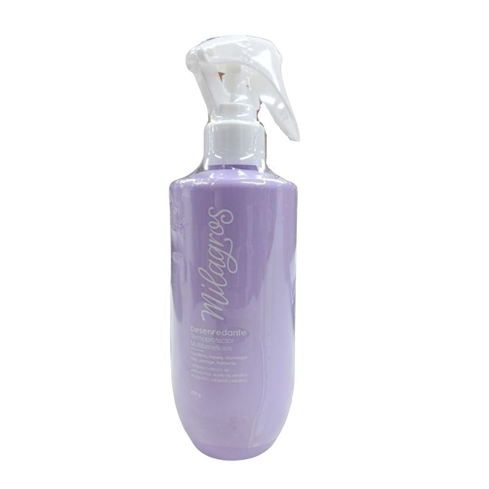 Milagros Termoprotector Desenredante, Tratamiento Magia Capilar y Cepillo desenredante  (3 pack)