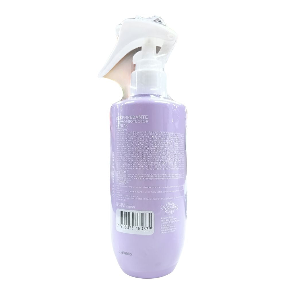 Milagros Desenredante Temoprotector Multibeneficios morado 250gr