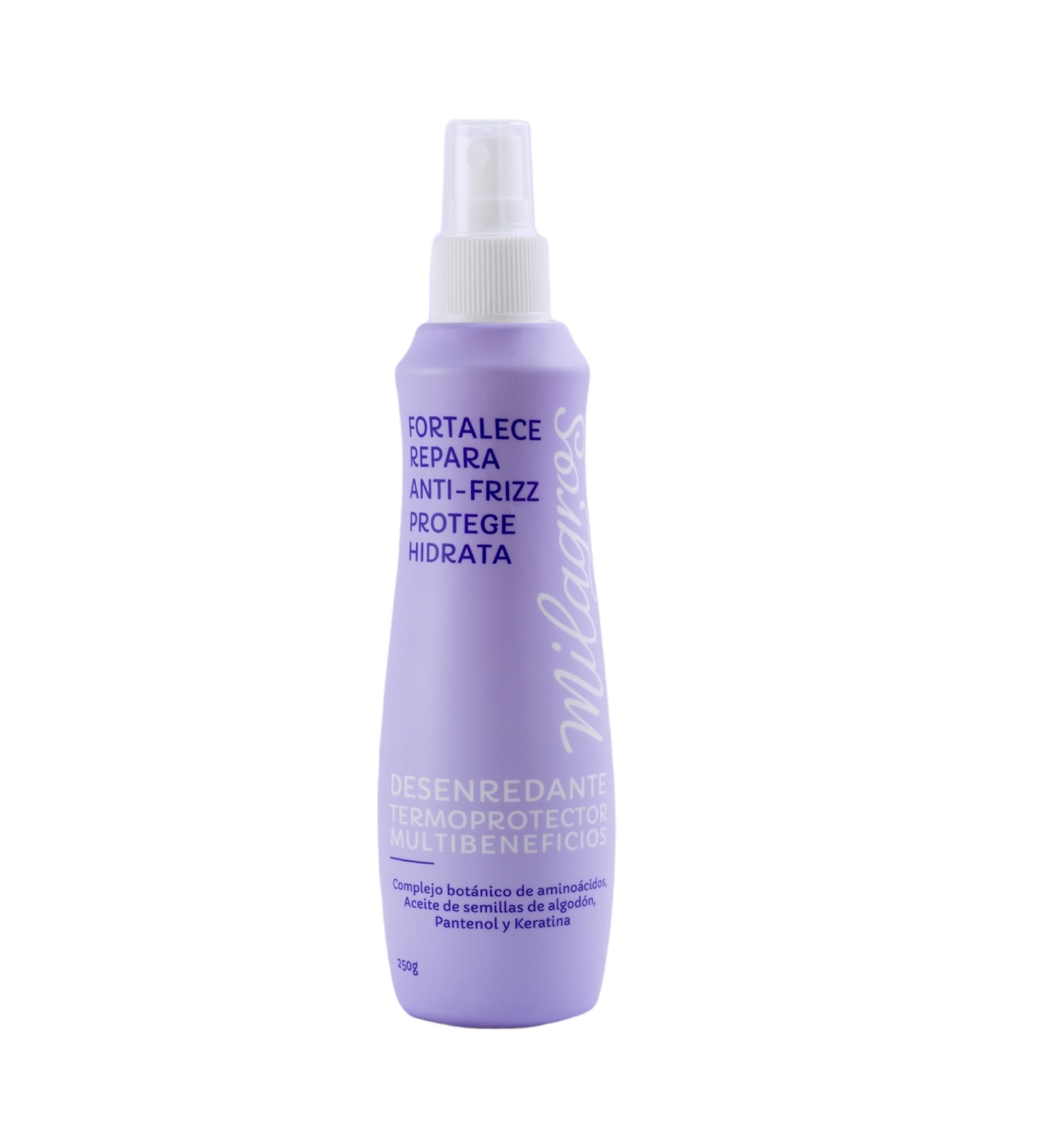 Milagros Desenredante Temoprotector Multibeneficios morado 250gr