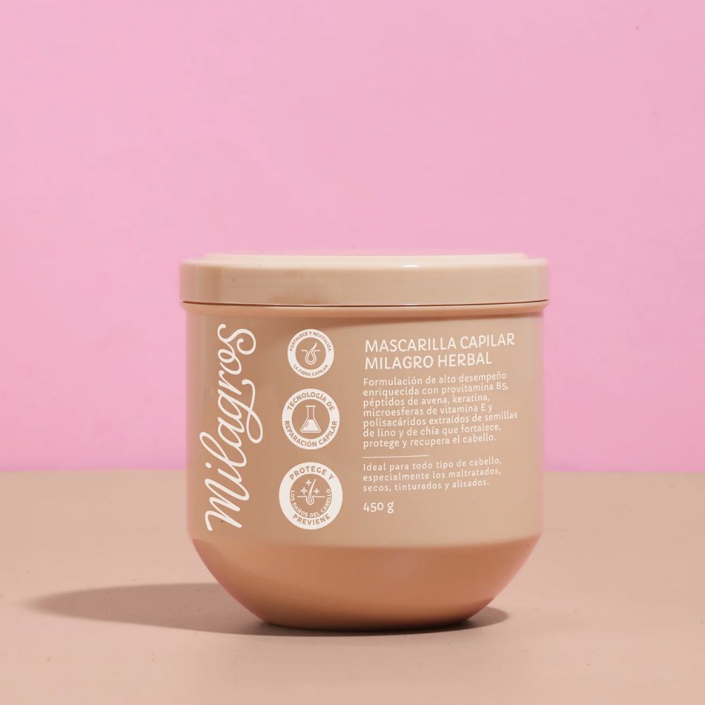 Milagros Mascarilla Capilar Milagro Herbal 450gr