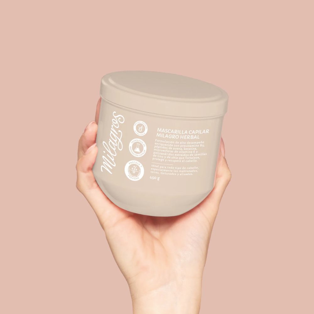 Milagros Mascarilla Capilar Milagro Herbal 450gr