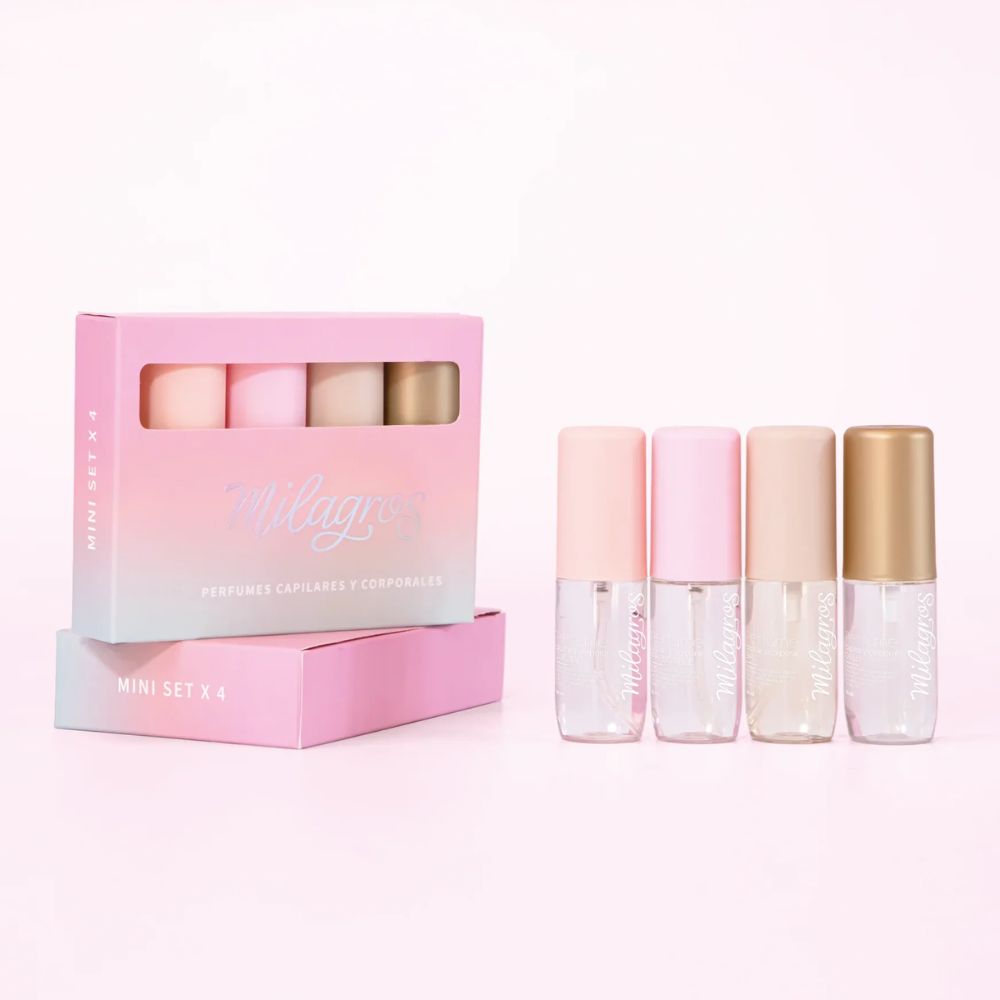 Milagros Kit Mini Perfumes capilares x 4 unid - 30mL cada uno