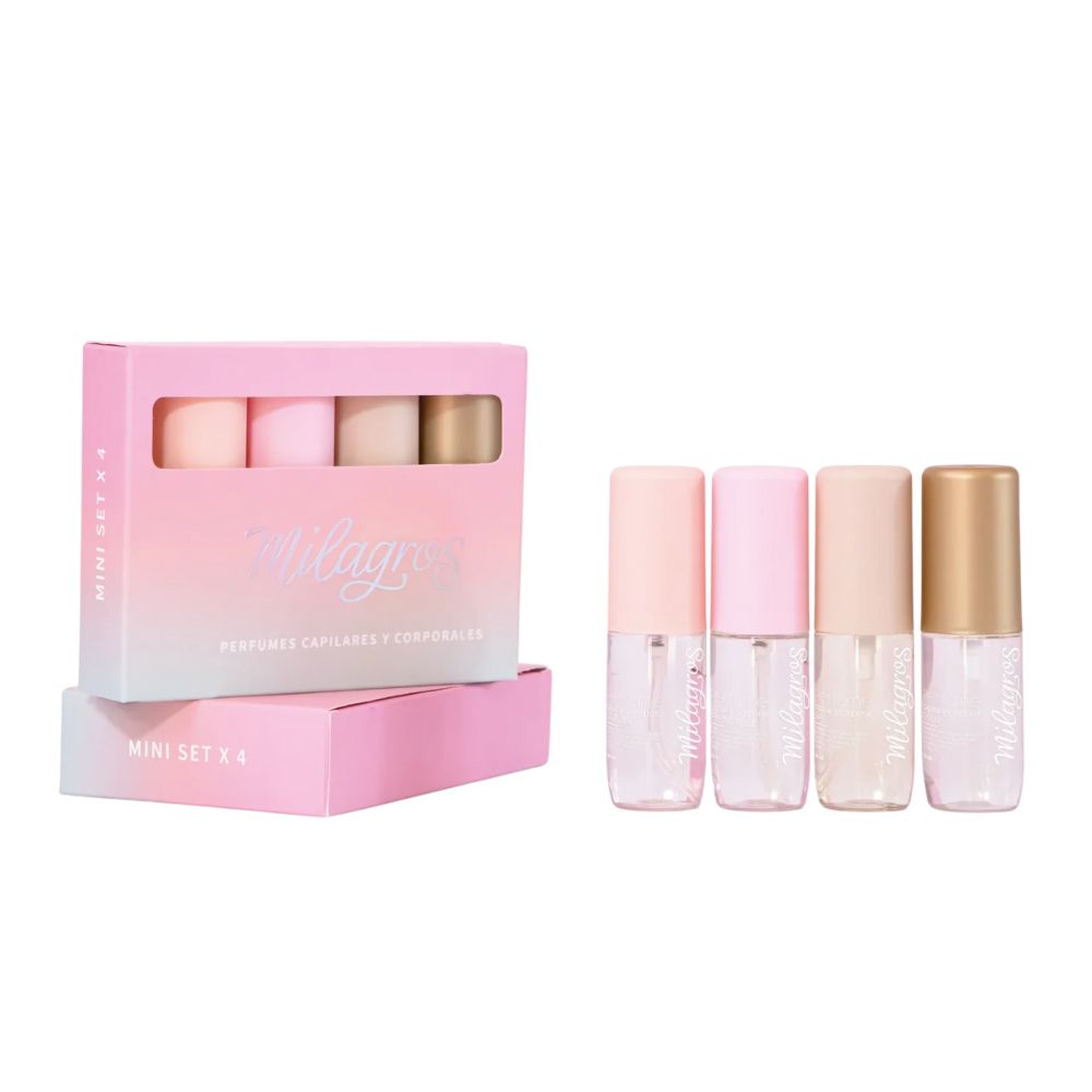 Milagros Kit Mini Perfumes capilares x 4 unid - 30mL cada uno