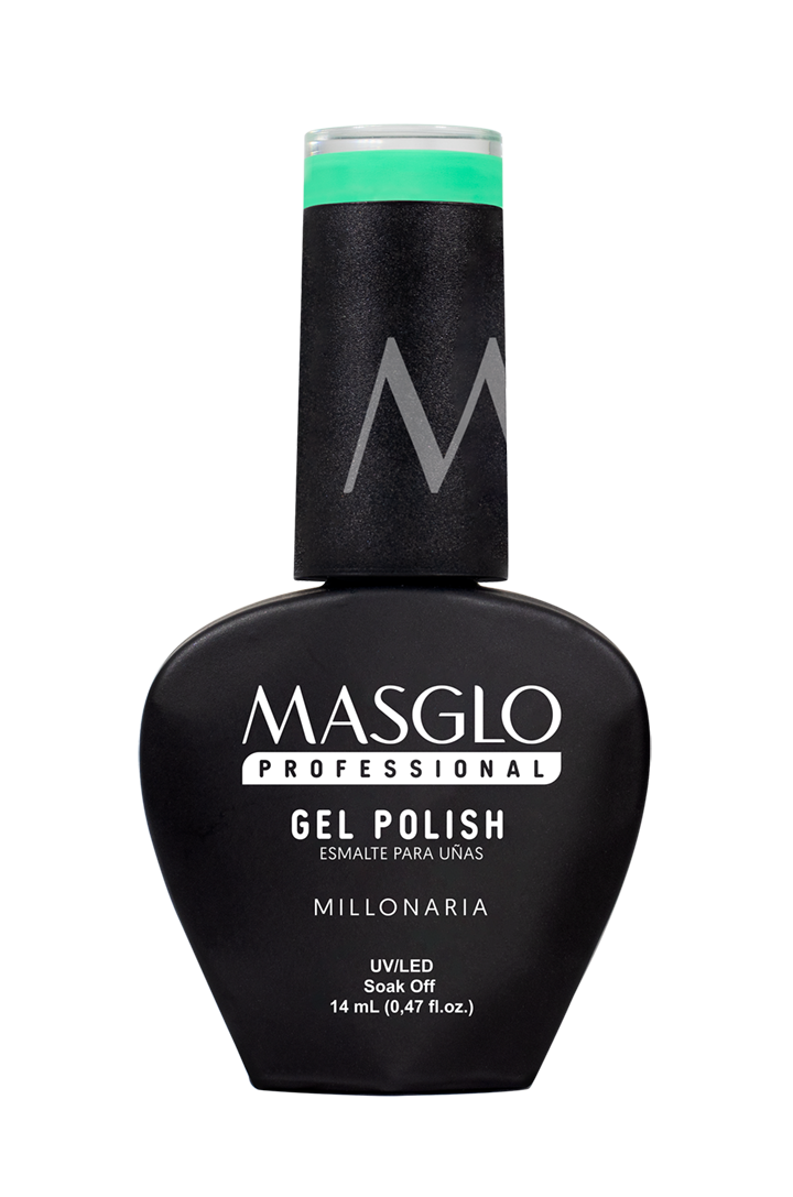 MILLONARIA - SEMI-PERMANENT ENAMEL MASGLO PROFESSIONAL GEL POLISH 14 ML CREAMY - GREEN RANGE