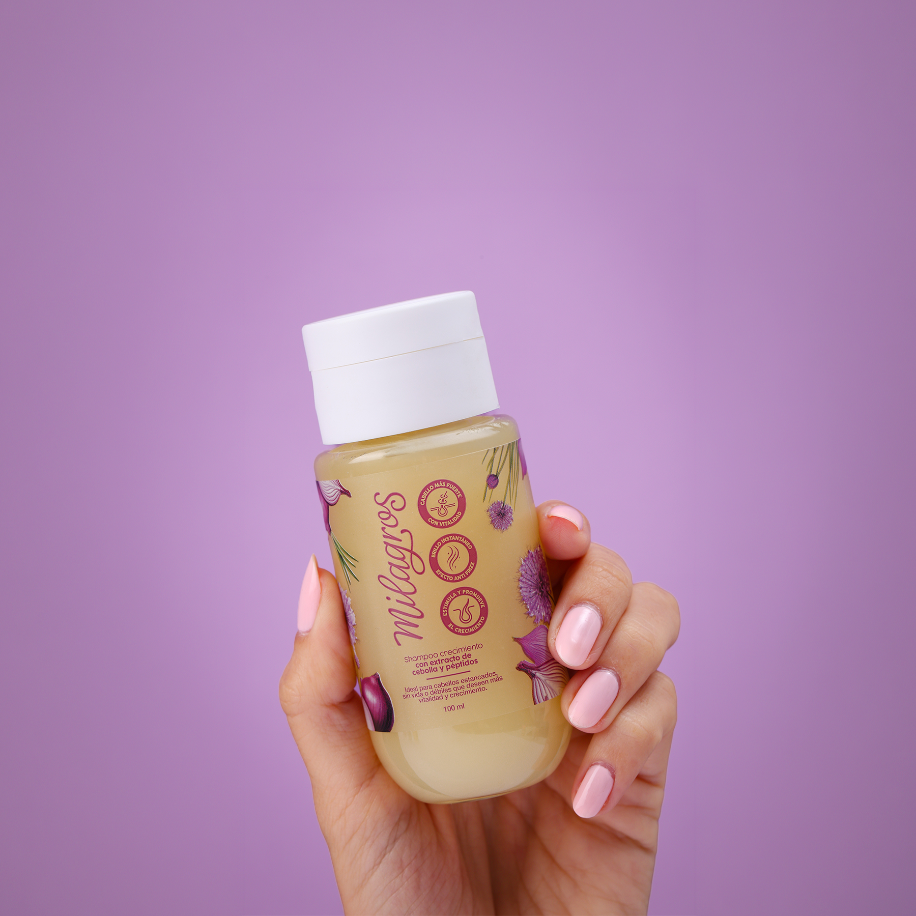 Milagros Mini Shampoo Crecimiento Con Extracto de Cebolla y Peptidos 100ml
