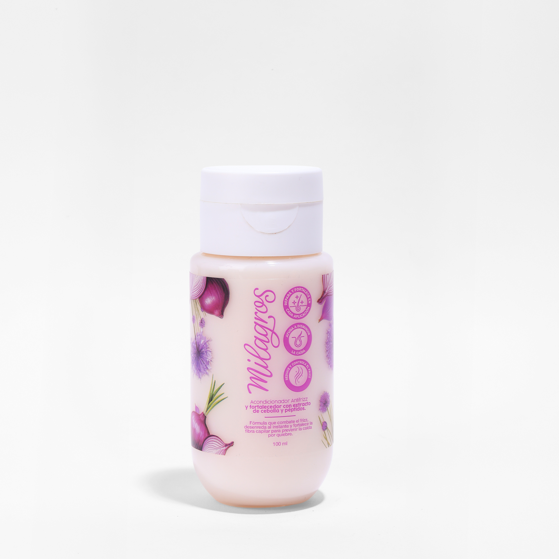 Milagros Mini Acondicionador Antifrizz y Fortalecedor Con Extracto de Cebolla y Peptidos 100ml
