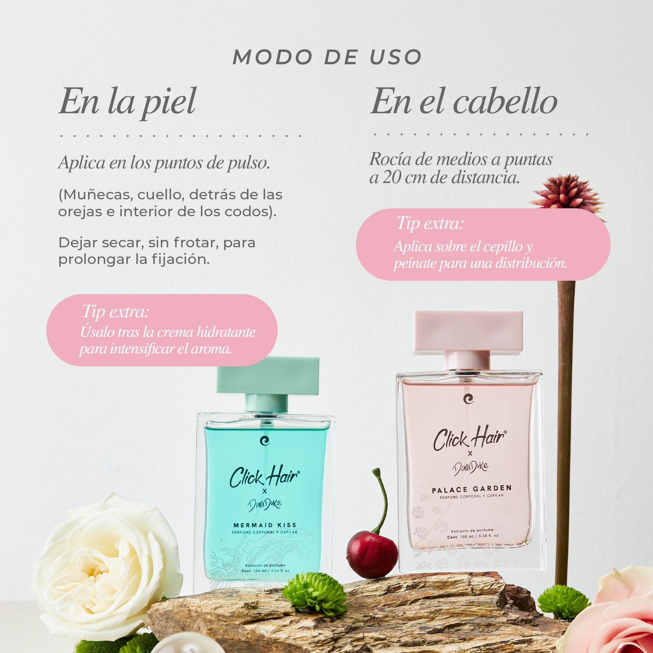 CLICK HAIR PERFUME CAPILAR Y CORPORAL DE LUJO X DANI DUKE 110ml