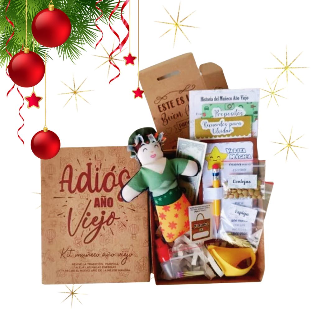 Muñeco año Viejo Mujer - New Years Doll año Viejo kit Women