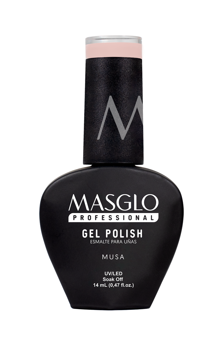 MUSA - MASGLO PROFESSIONAL SEMI-PERMANENT ENAMEL GEL POLISH 14 ML CREAMY - BROWN RANGE