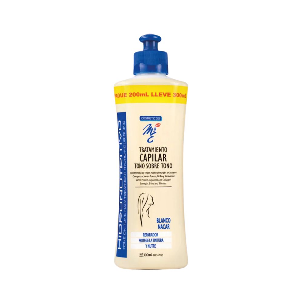 MyE Tono sobre Tono Tratamiento capilar Blanco Nacar 300mL