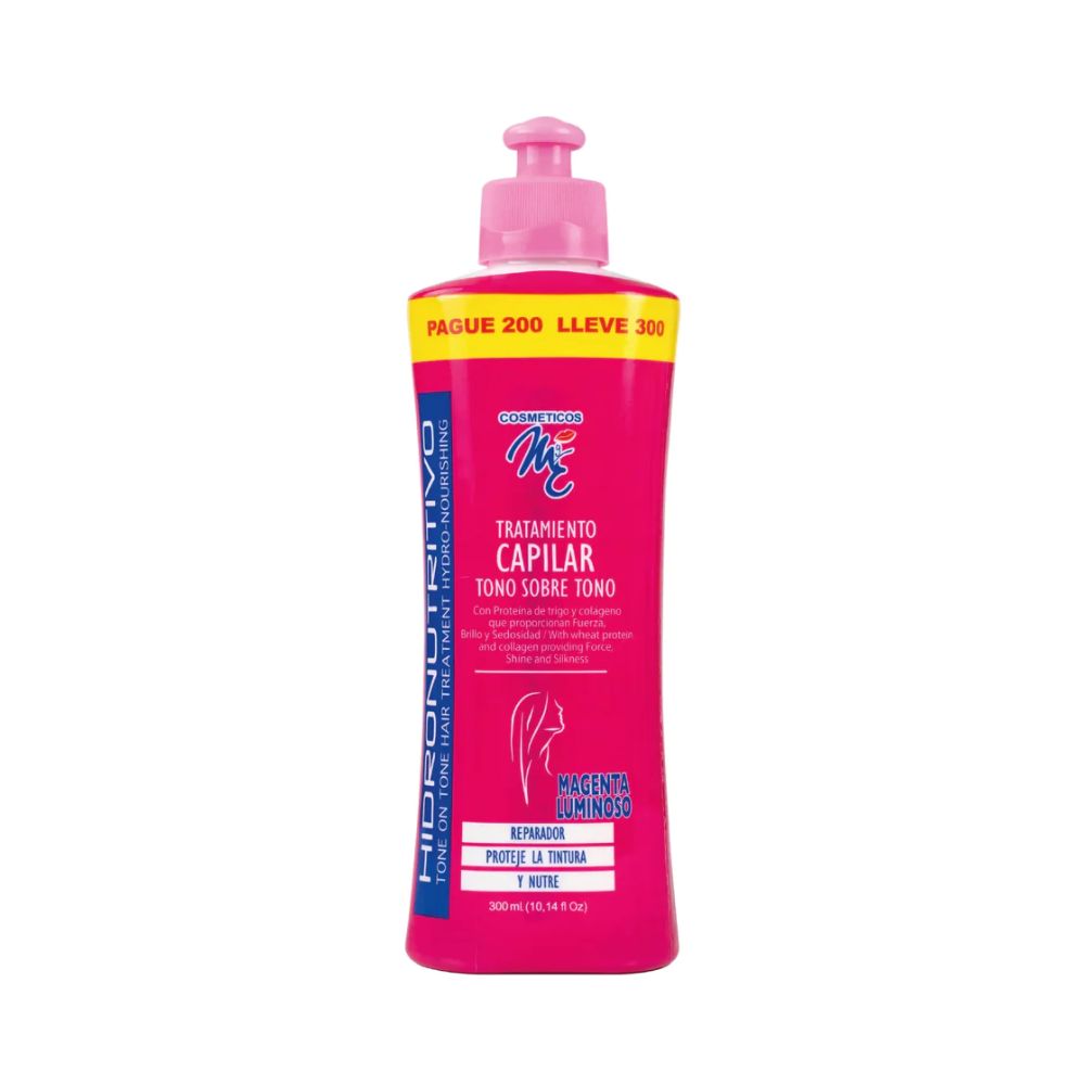 MyE Tono sobre Tono Tratamiento capilar Magenta Luminoso 300mL