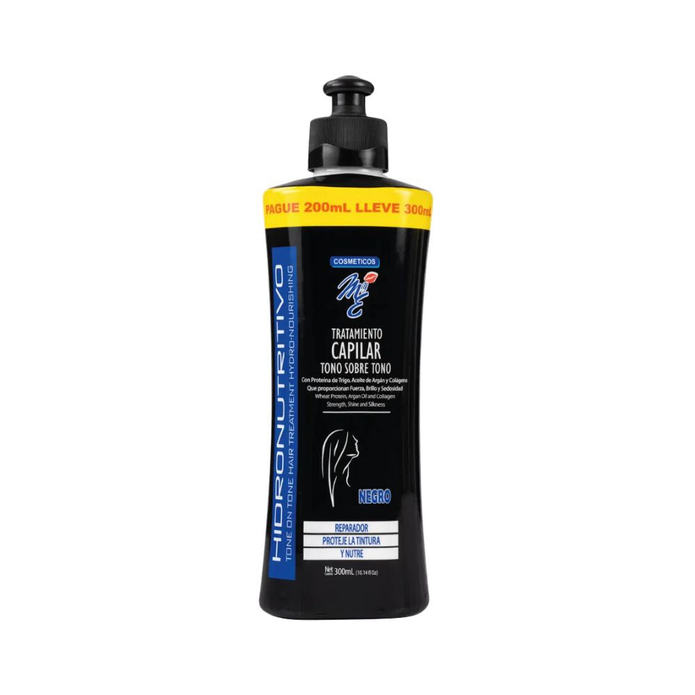 MyE Tono sobre Tono Tratamiento capilar Negro 300mL