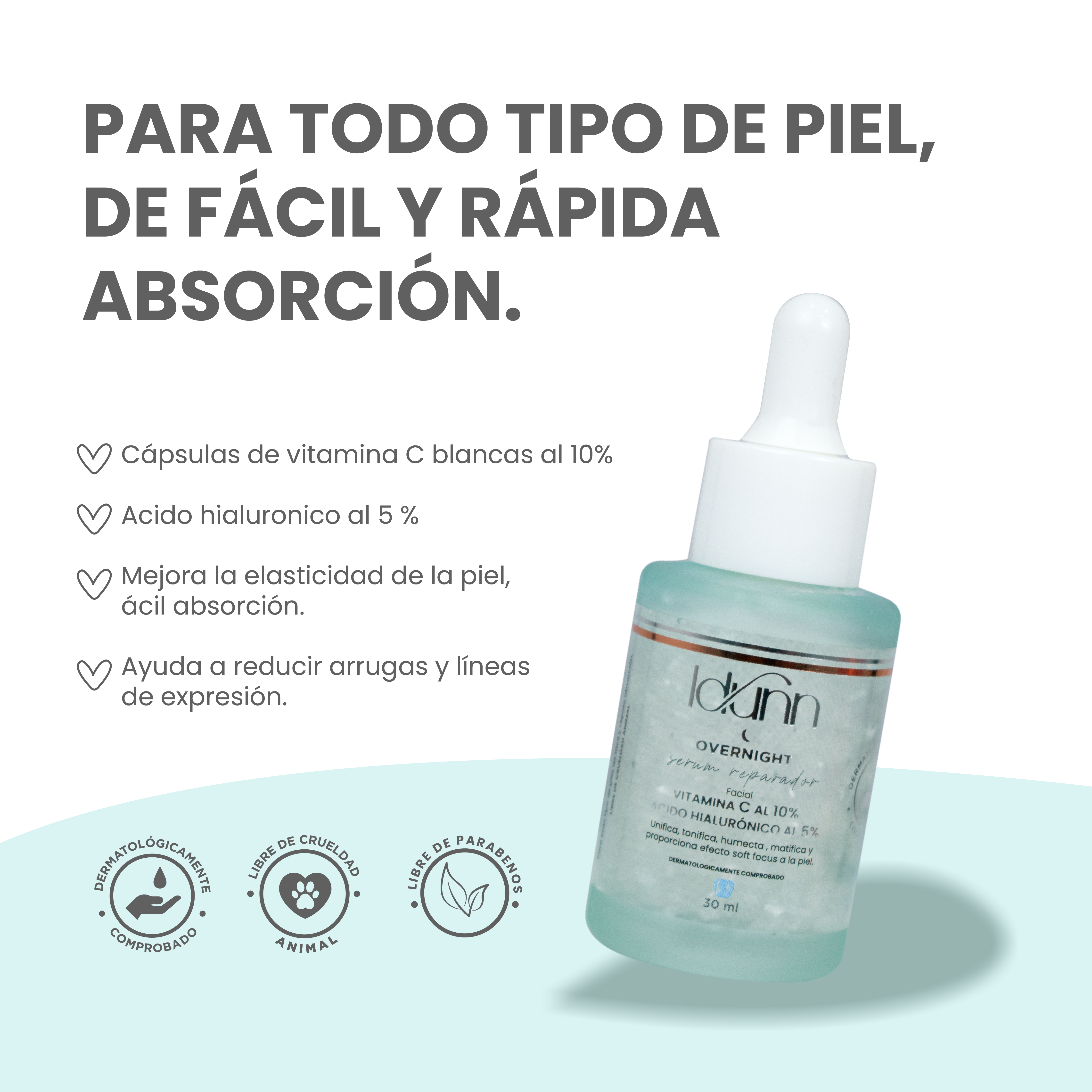Idunn Overnight Serum Reparador 30ml