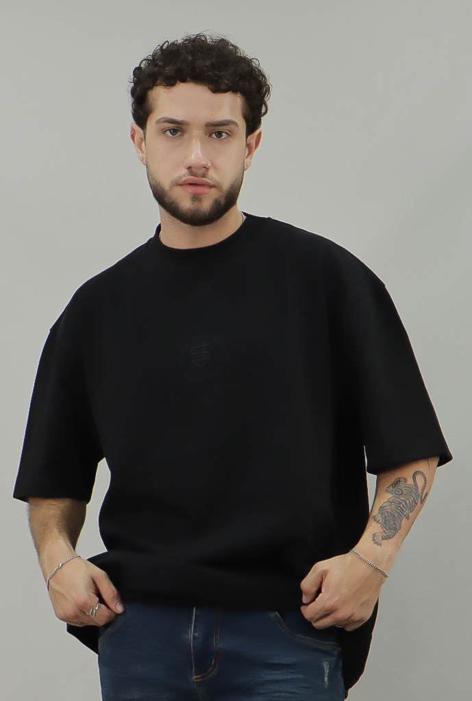 Joy Staz Camiseta Oversize Bordada - 375004