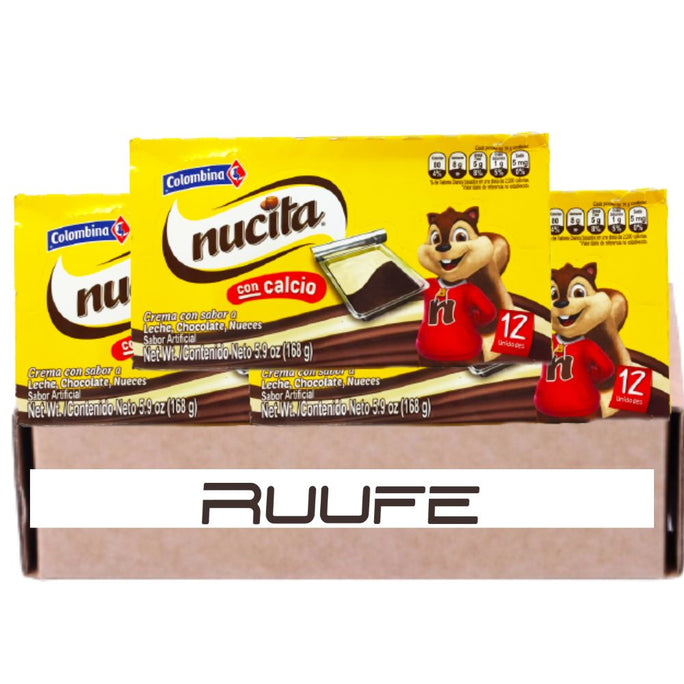 Nucita Cream (Pack of 3) Creamy sweet with milk and cocoa Each comes with 12 pieces