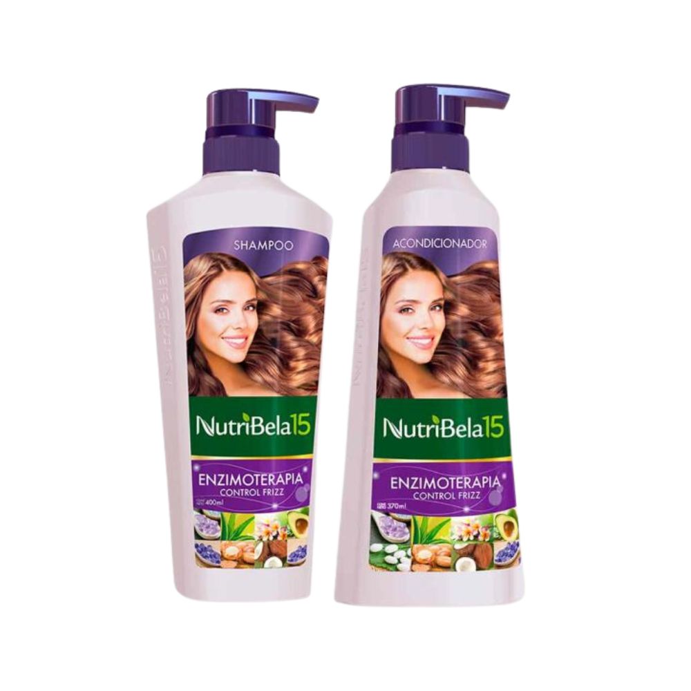 Nutribela 10 Enzimoterapia Shampoo 400mL + Acondicionador 400mL (2 Pack)