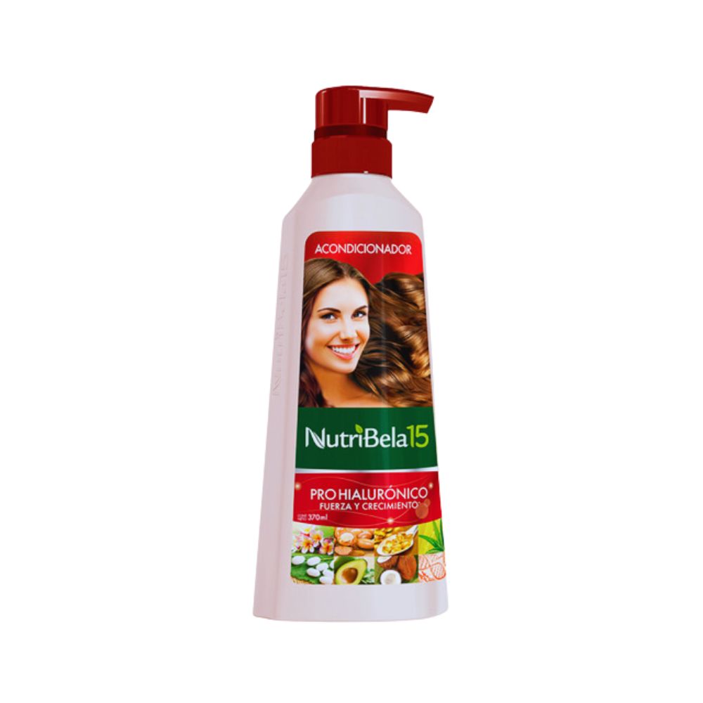 Nutribela 15 Pro Hialuronico Shampoo 400mL + Acondicionador 400mL + Tratamiento 300mL (3 Pack)