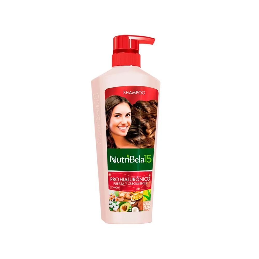 Nutribela 15 Pro Hialuronico Shampoo 400mL + Acondicionador 400mL + Tratamiento 300mL (3 Pack)
