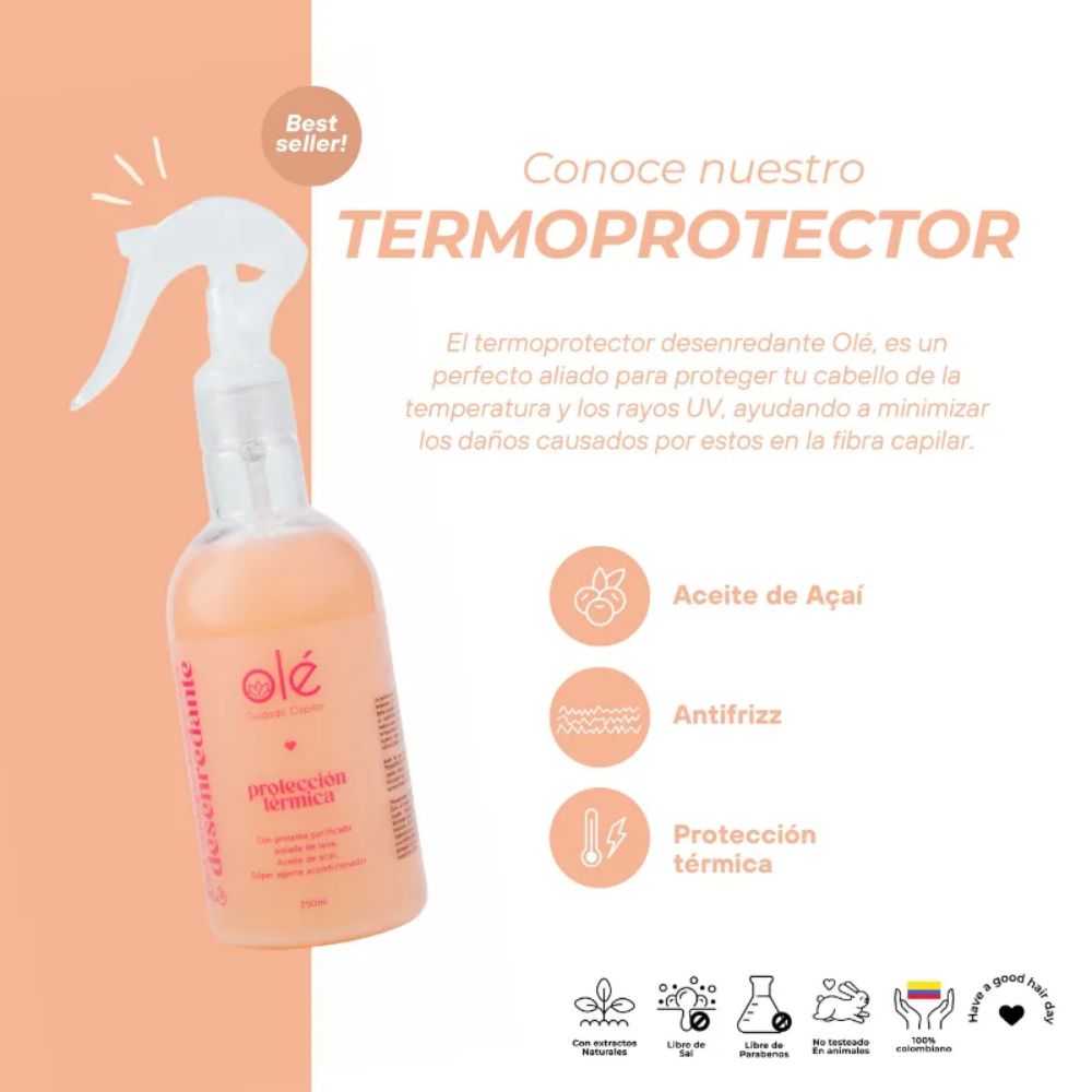 Ole Capilar Termoprotector desenredante x 250ml