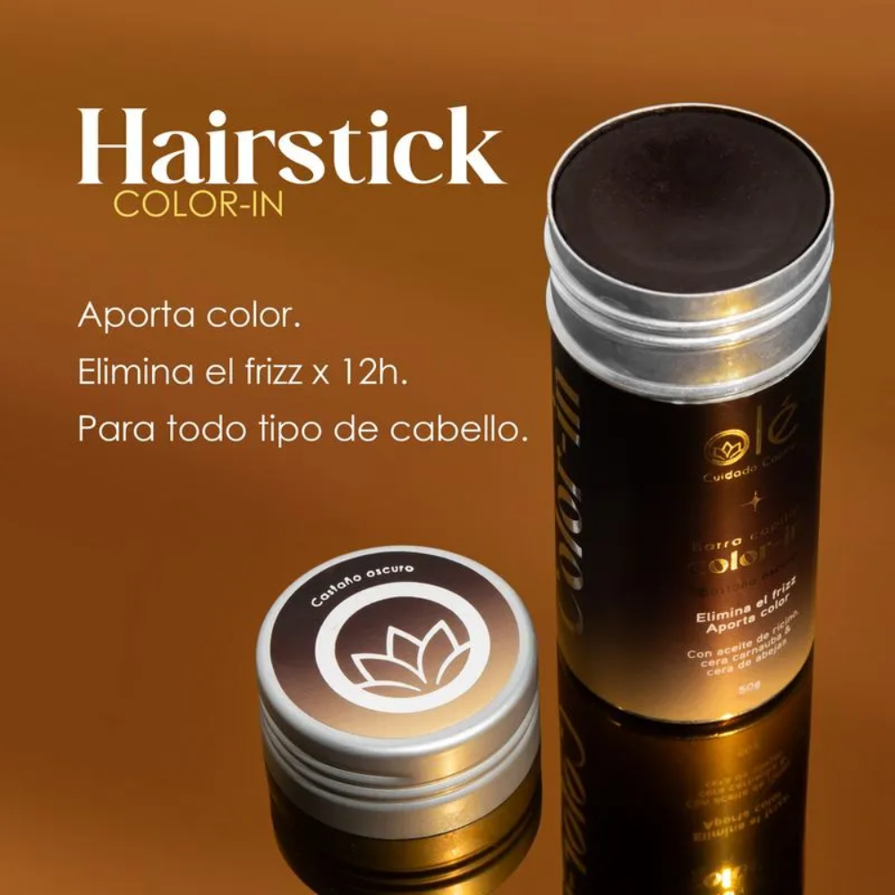 Ole Capilar Hair stick capilar cera en barra fijadora Con Color 50g