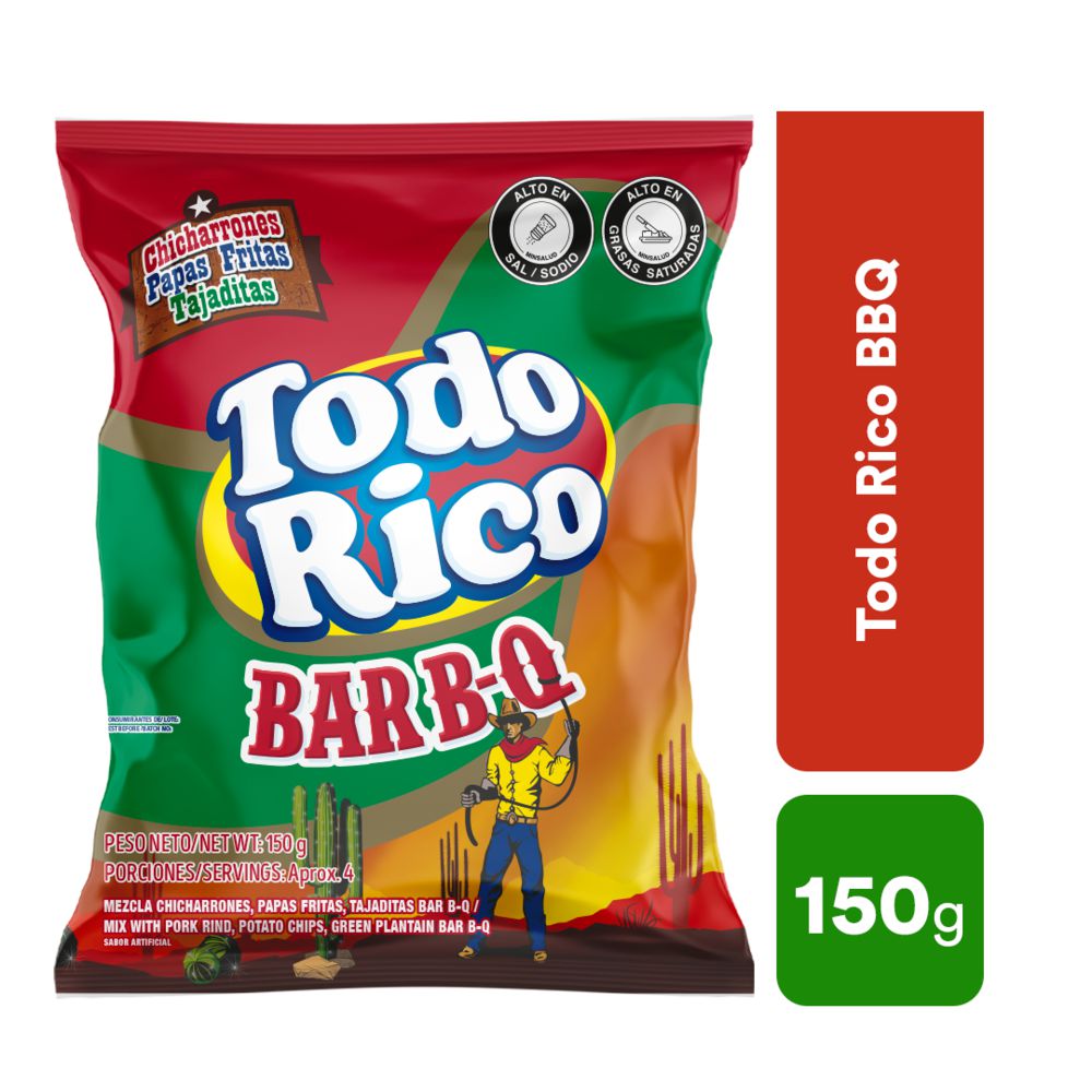 TODO RICO PASABOCAS BARB-Q (150 gr)