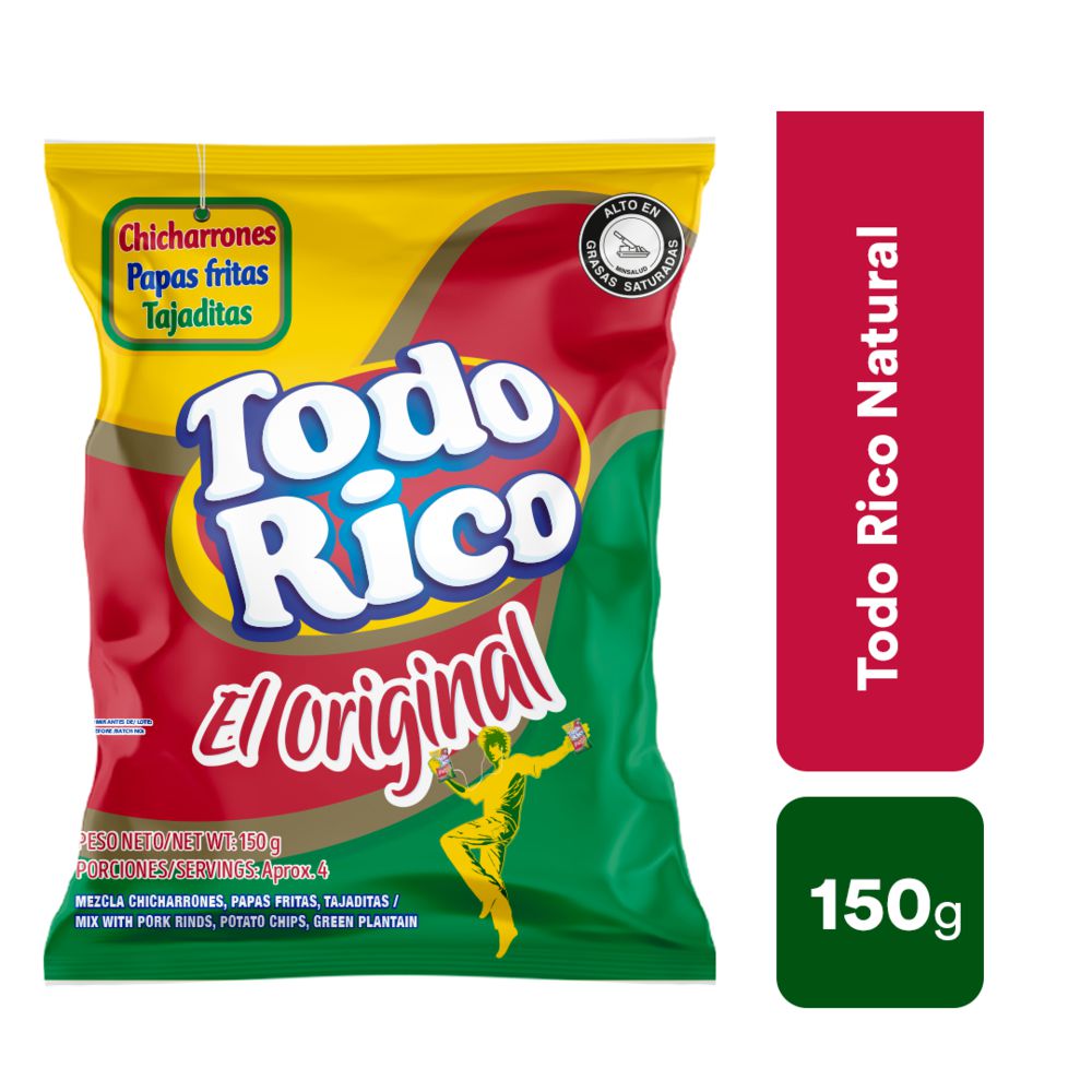 TODO RICO PASABOCAS NATURAL (150 gr)