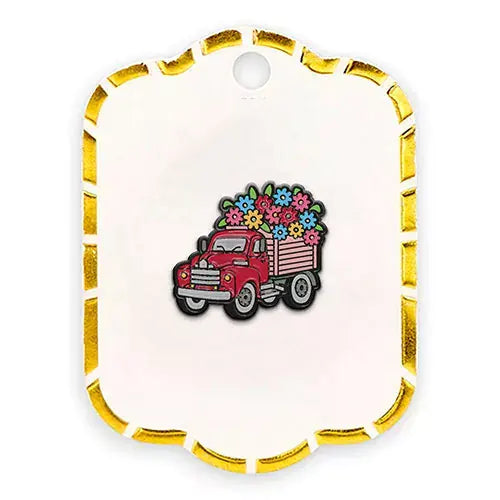 Pin metalico camion de flores PI-17