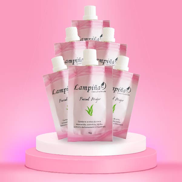 Lampina crema depilatoria Facial Mujer 15 gr (6 Pack)