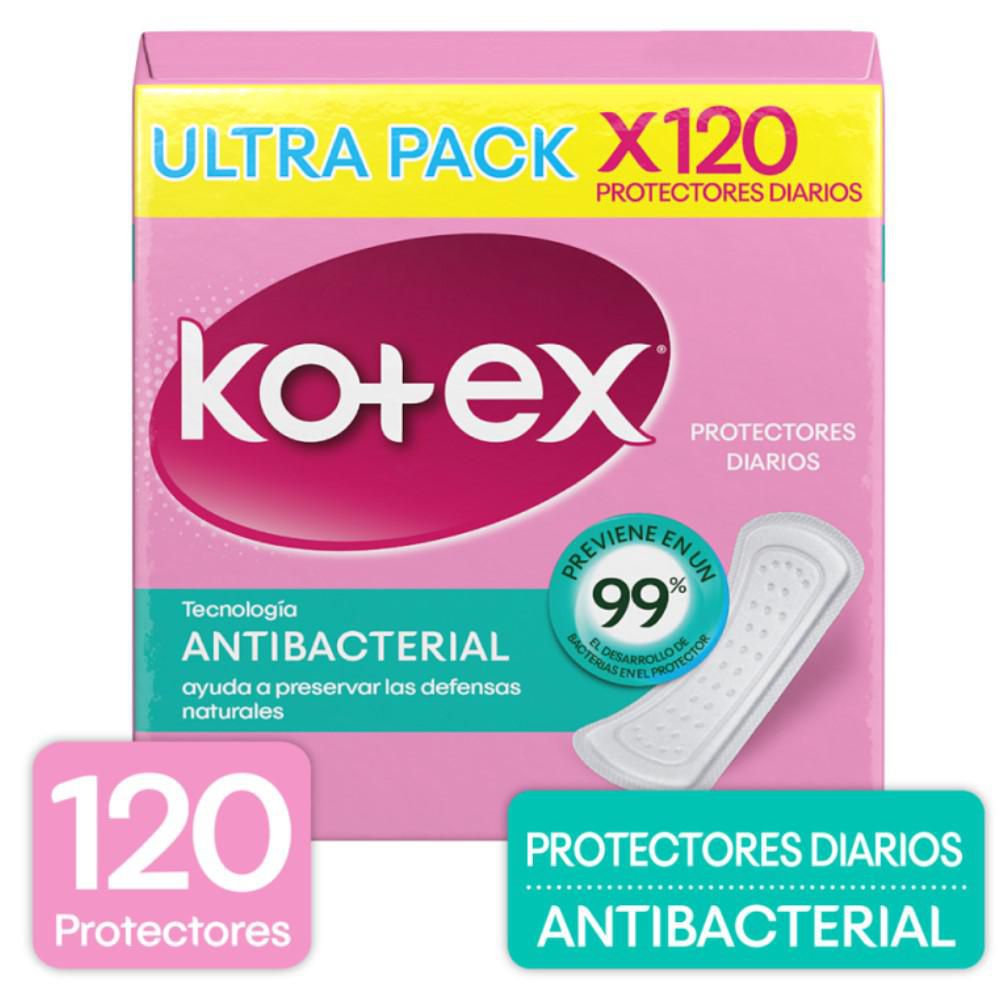Kotex Antibacterial Daily Protectors (120 units) 