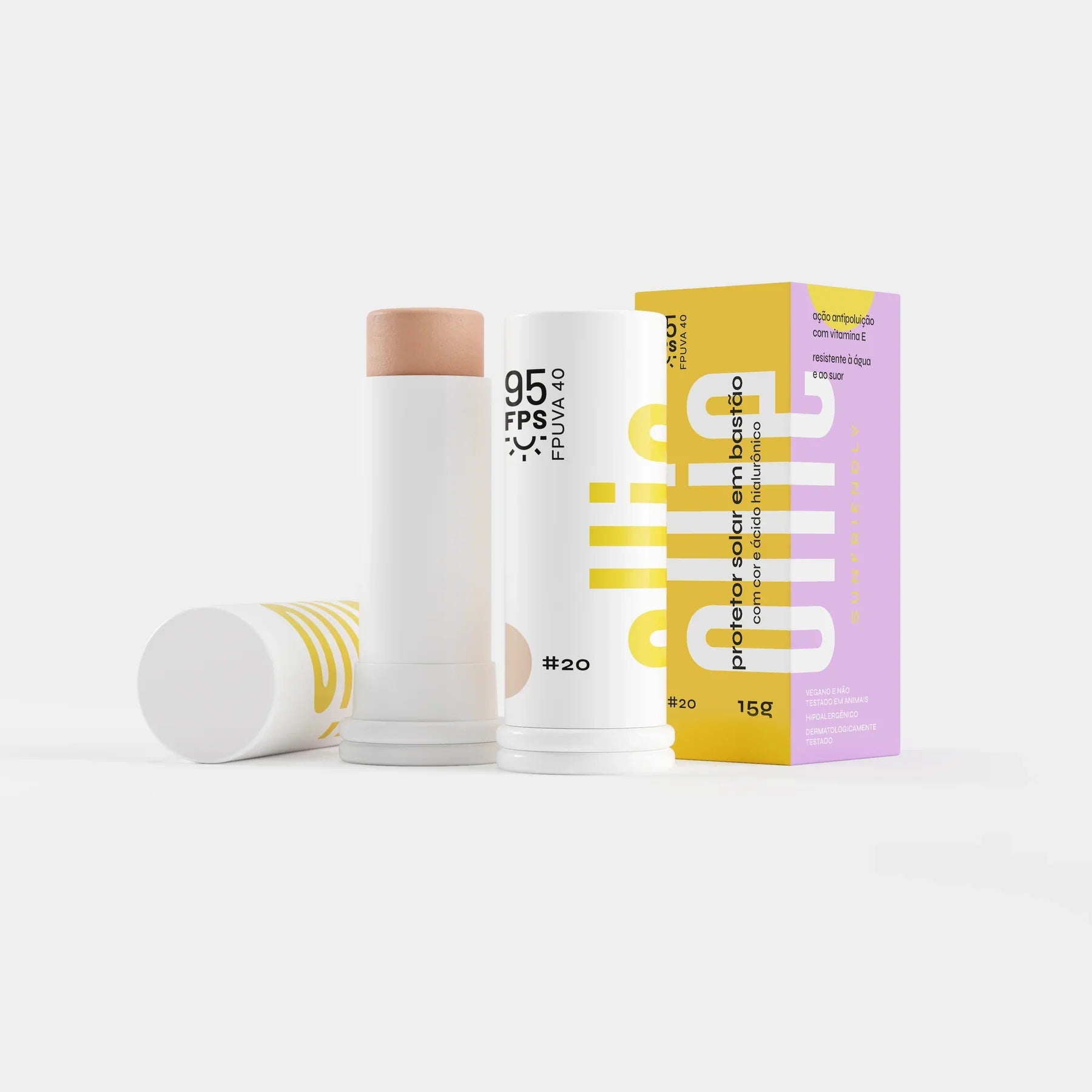 Ollie Protector Solar en Barra Con Color FPS 95