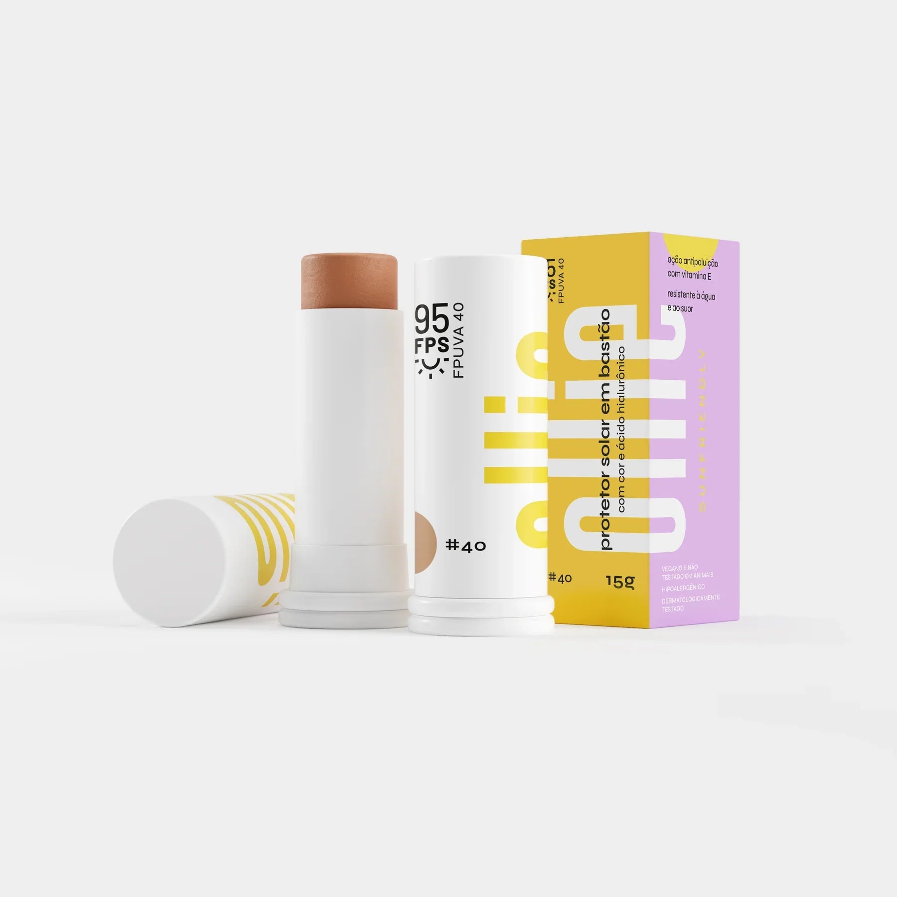 Ollie Protector Solar en Barra Con Color FPS 95