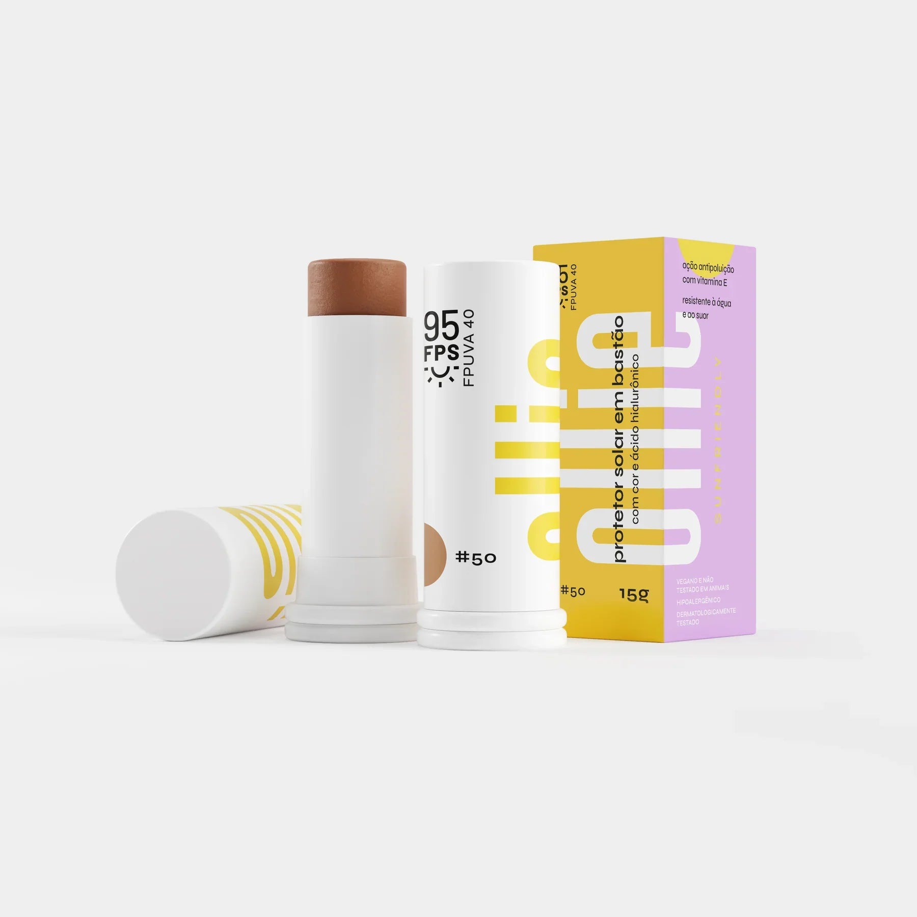 Ollie Protector Solar en Barra Con Color FPS 95