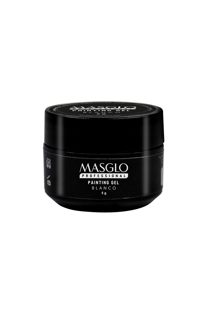 PAINTING GEL WHITE - MASGLO PROFESSIONAL SEMI-PERMANENT DECORATION NAIL POLISH GEL POLISH 5 GR CREAMY - WHITE RANGE