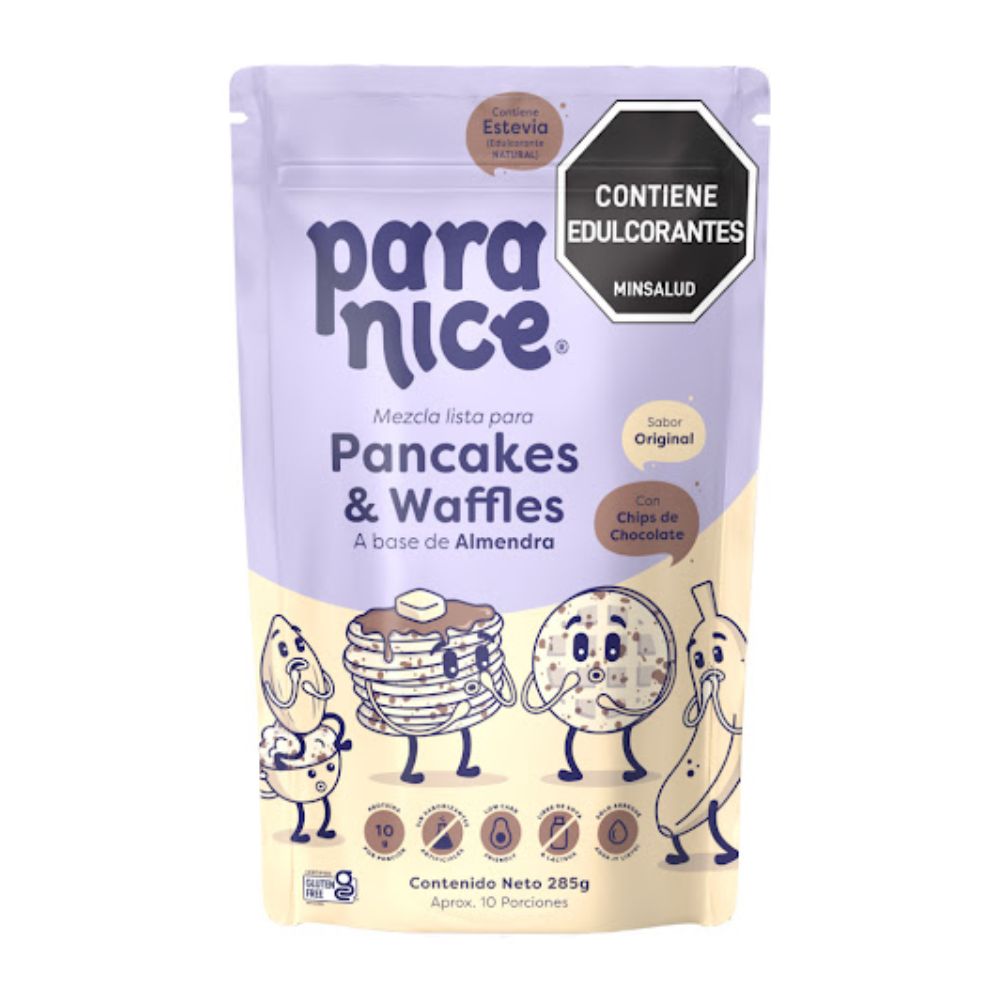 Why Not Almond Base Waffle Pancake Mix with Chocolate Chips x285g (1 pack)