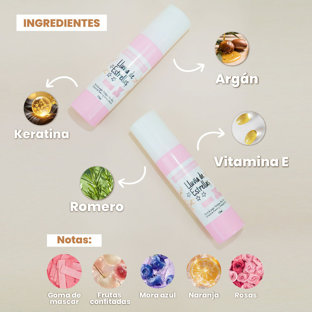 LLUVIA DE ESTRELALS PERFUME PARA EL CABELLO ARI x 105ml