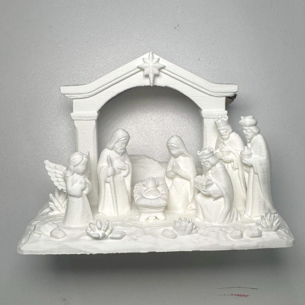Pesebre de Navidad para pintar en familia