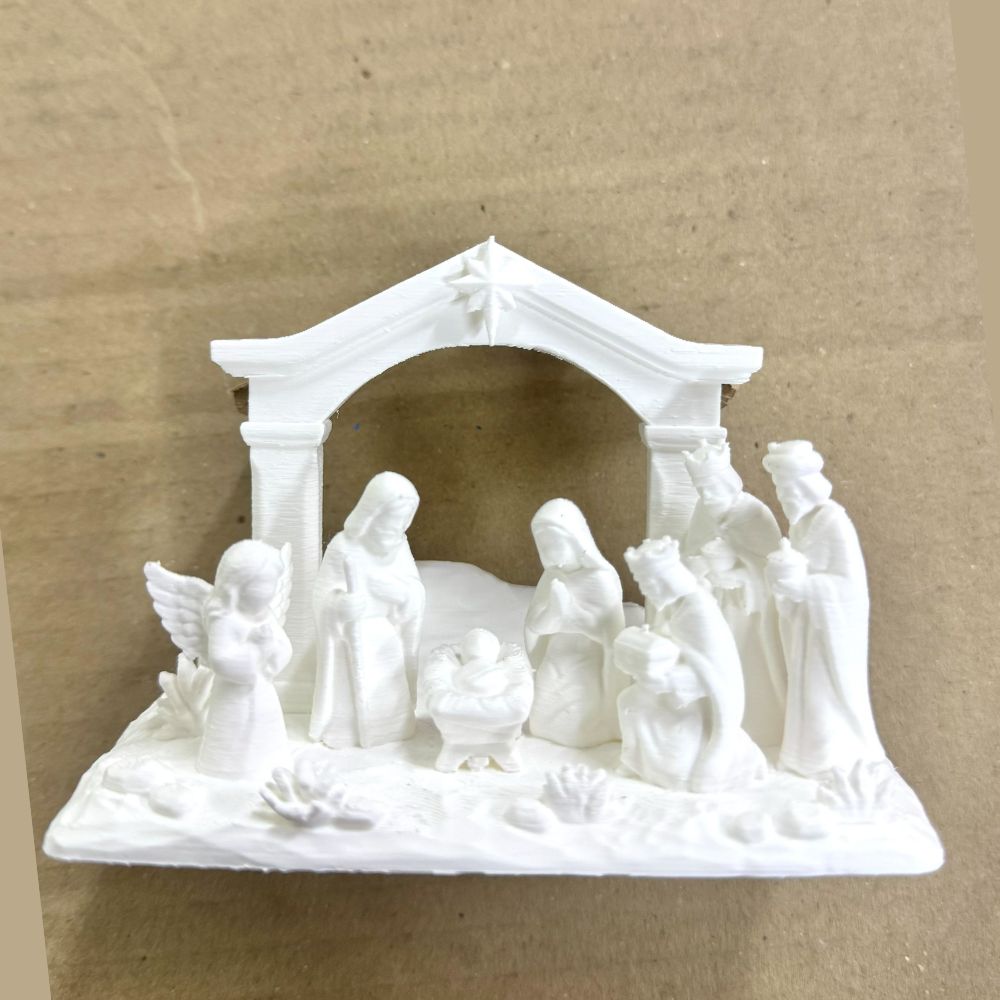 Pesebre de Navidad para pintar en familia