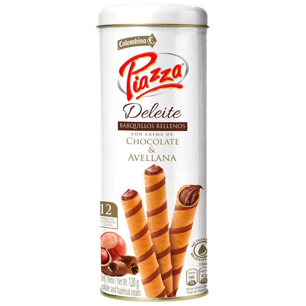 Piazza Deleite Colombina x 12 barquillos x 120gr