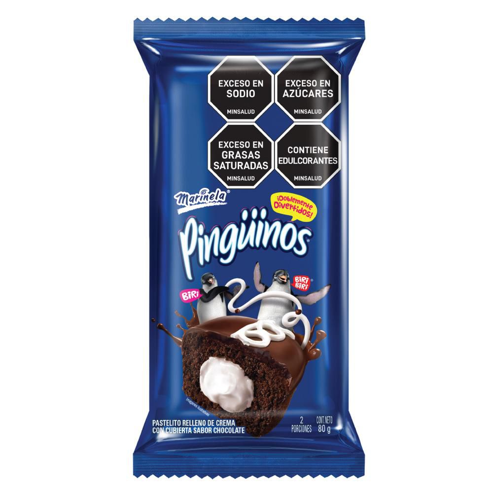 Ponque De Chocolate Pinguino Marinela x2 unid (80 gr)