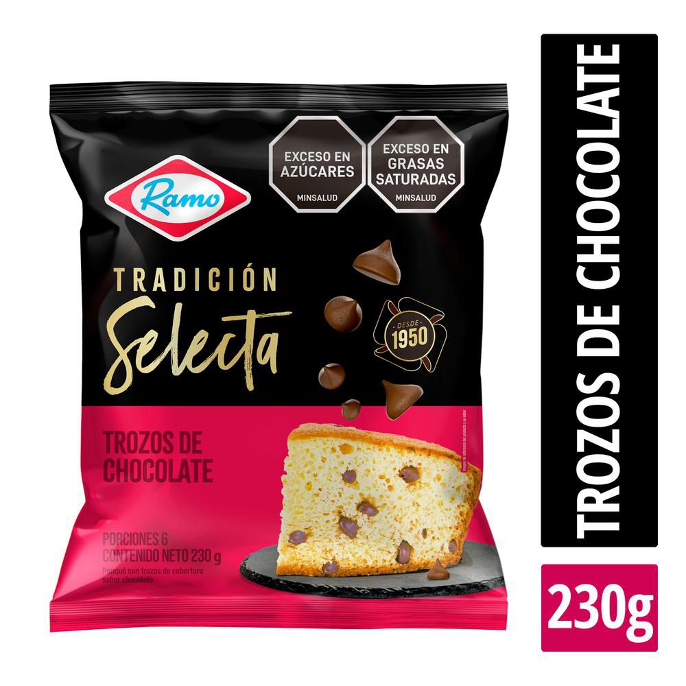 Ponque Ramo de Trozos de Chocolate x 230 gr